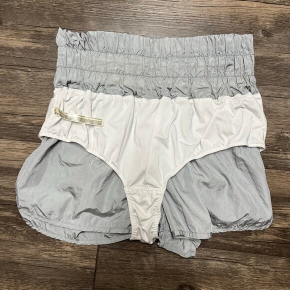 FP Movement The Way Home Shorts Gray High Rise Athletic Running Free People L - Picture 6 of 9